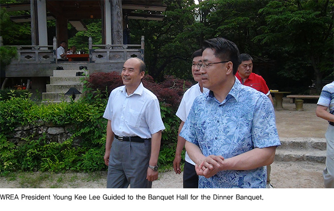 Delegation of Capital University of Physical Education and Sports in Beijing, including Li Hong Jiang, Party Secretary and WREA International Adviser Visits to the WREA(2014, 6/27 ~ 6/29)