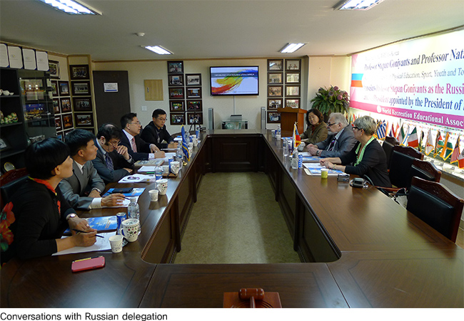 Russian delegation visits WREA, An appointment ceremony for president of Russia chapter(2014, 4/24 – 4/27)